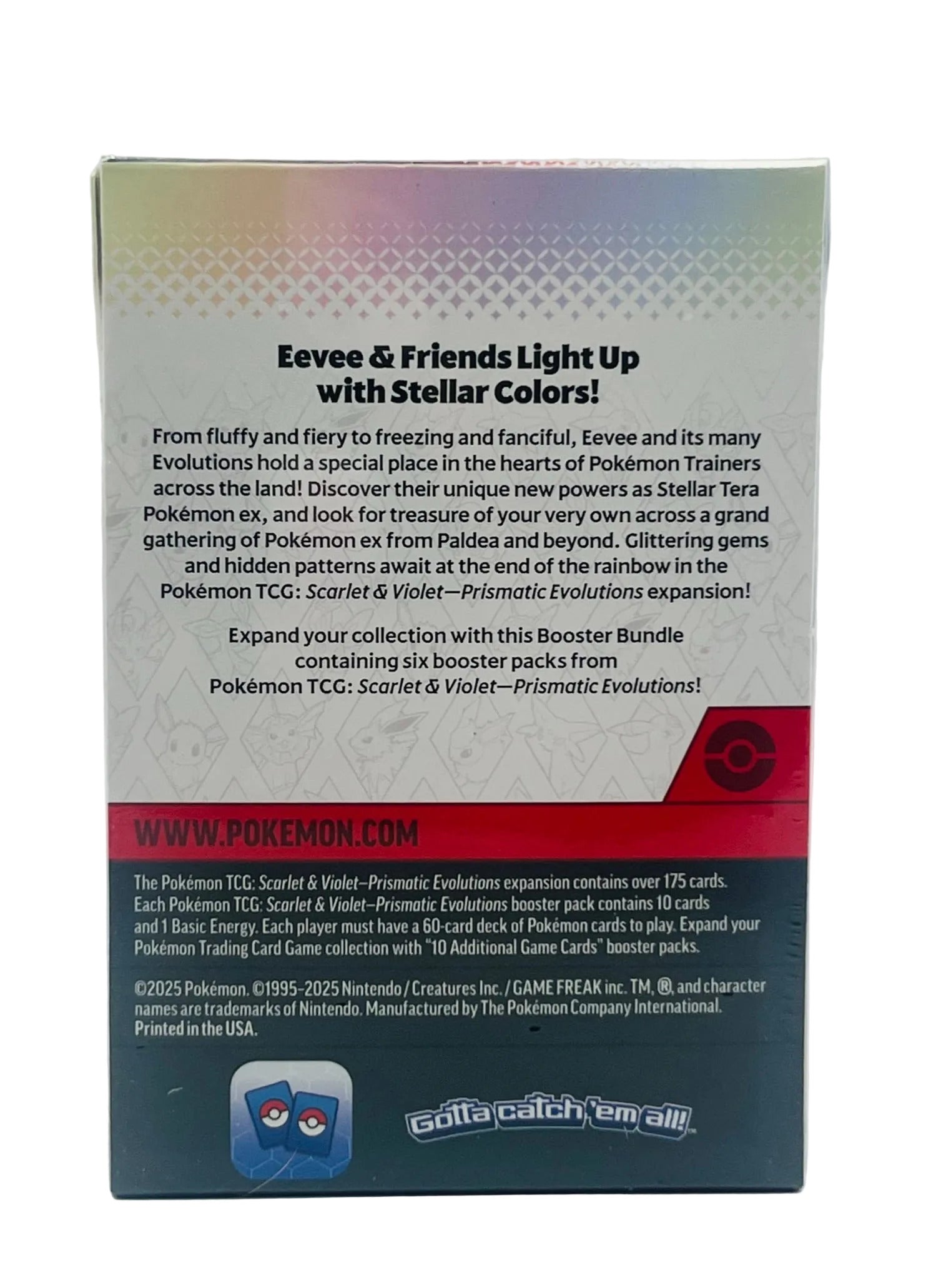 Pokémon TCG: Scarlet & Violet—Prismatic Evolutions Booster Bundle ( 6 Packs )