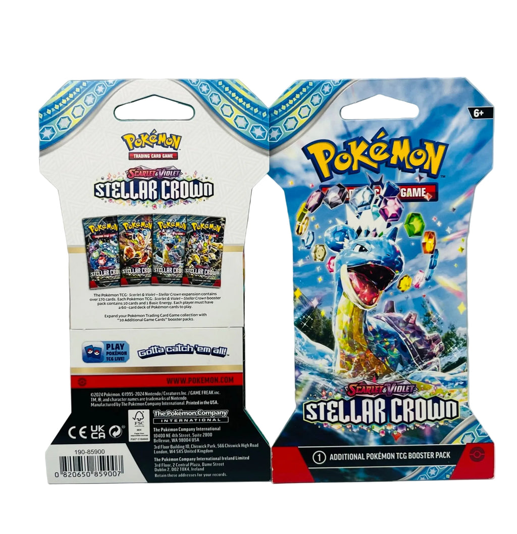 Scarlet & Violet-Stellar Crown - 1 Sleeved Booster Pack ( Random Artwork )