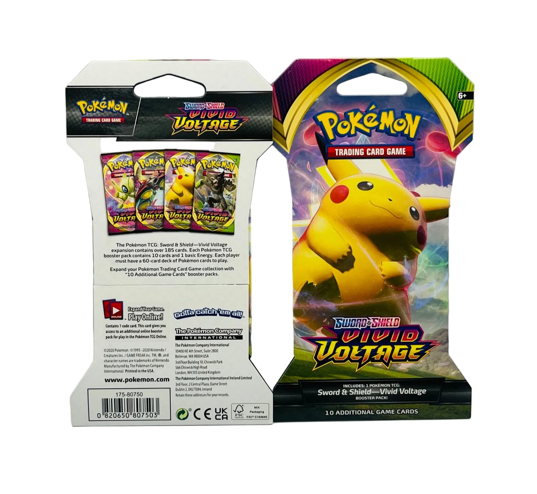 Vivid Voltage Sleeved- 1 Sleeved Booster Pack ( random Artwork )