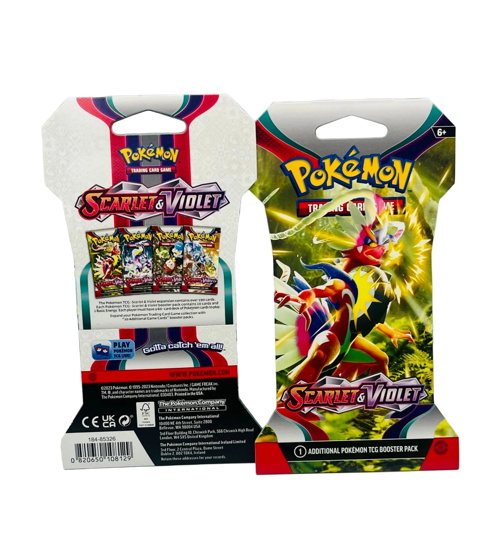 Scarlet and Violet  - 1 Sleeved Booster Pack ( Random Artwork )